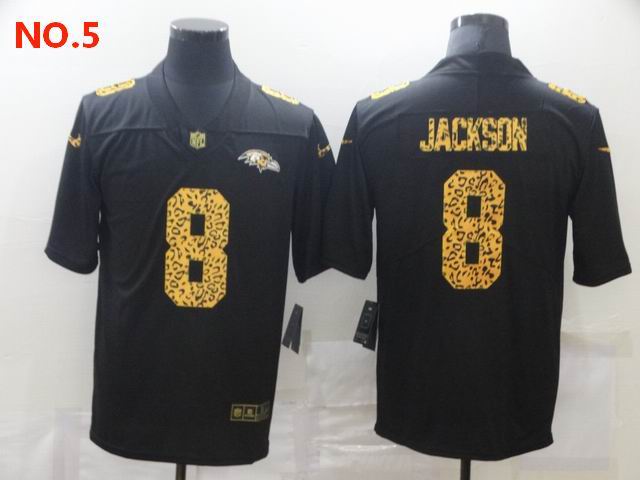 Men's Baltimore Ravens 8 Lamar Jackson Jesey NO.5;